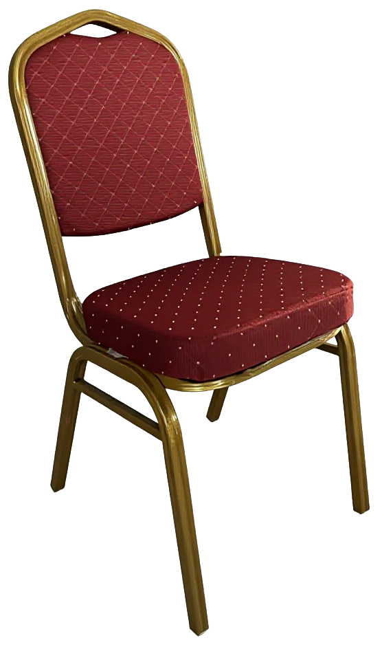 Καρέκλα Catering ArteLibre AUREVIA Κόκκινο/Χρυσό Ύφασμα/Μέταλλο 57x40x93cm