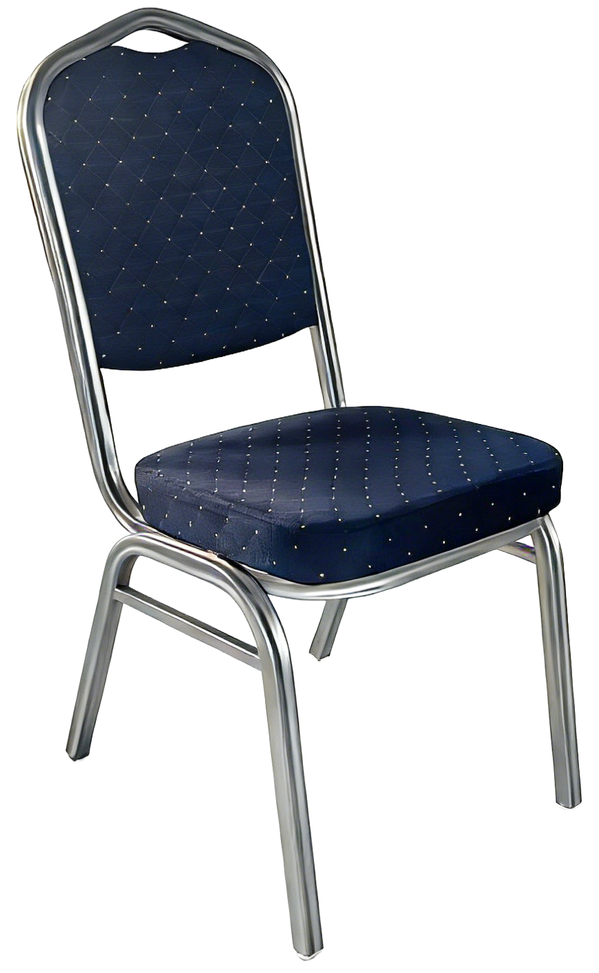 Καρέκλα Catering ArteLibre AUREVIA Μπλε/Ασημί Ύφασμα/Μέταλλο 57x40x93cm