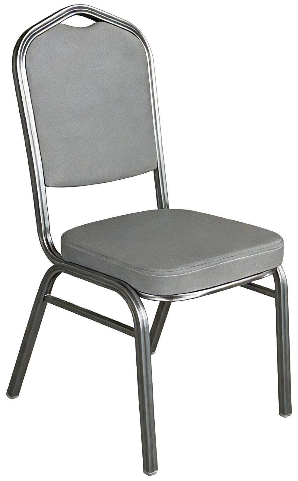 Καρέκλα Catering ArteLibre AUREVIA Γκρι/Ασημί Ύφασμα/Μέταλλο 57x40x93cm