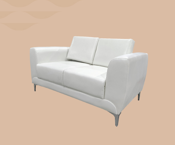Καναπές Διθέσιος ArteLibre ELFRIC Λευκό PU 142x81x81cm